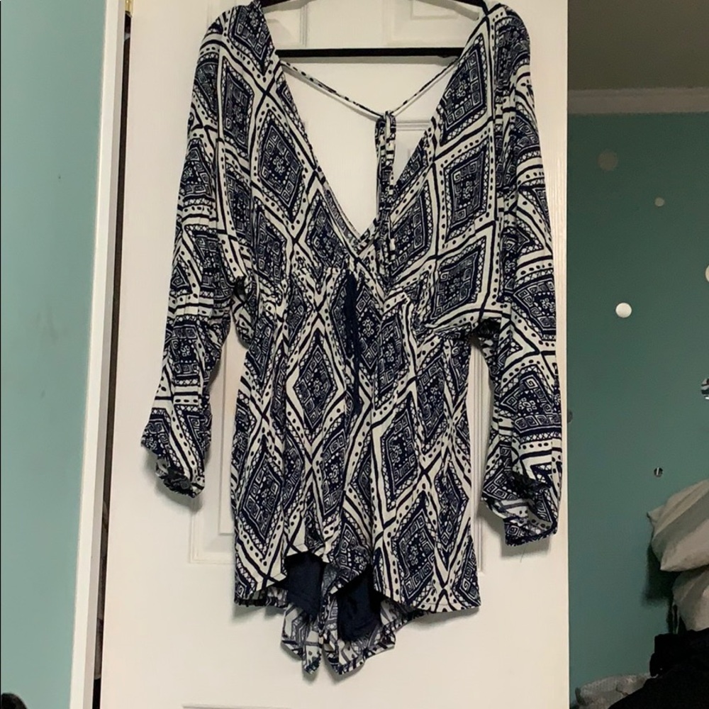Printed Romper NWT
